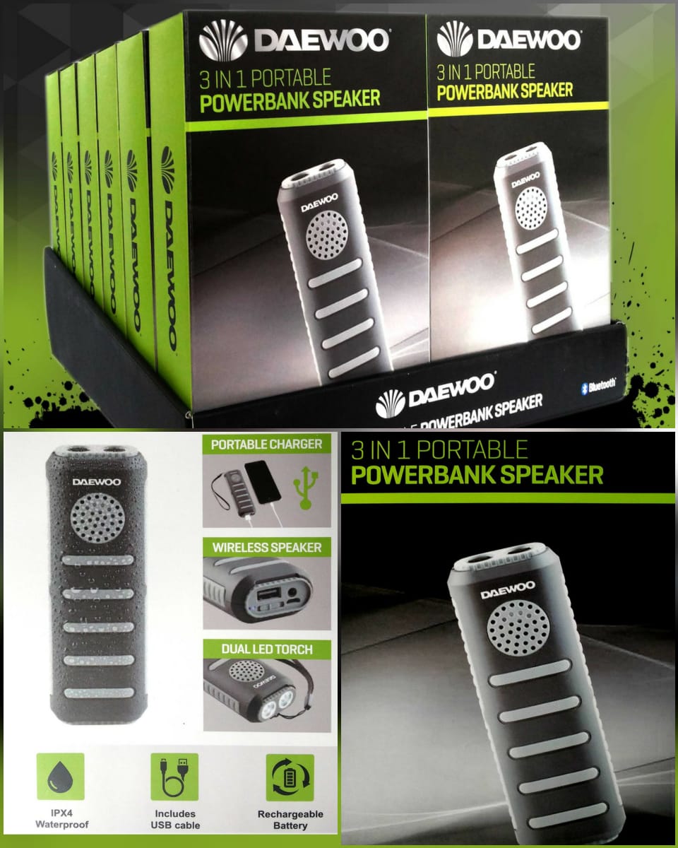 POWER BANK & SPEAKER DAEWOO 4.000 MAH